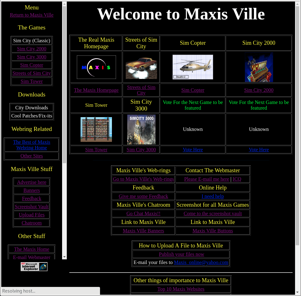 Maxis Ville in 1998